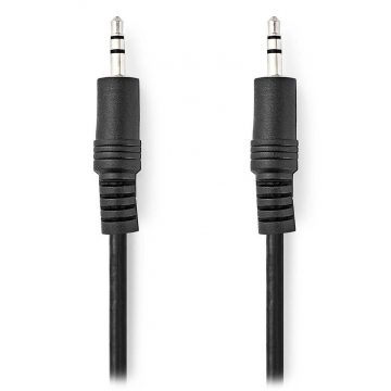   NEDIS stereo avdio kabel/ 3,5 mm jack vtič - 3,5 mm jack vtič/ črn/ bulk/ 1 m