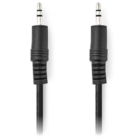 NEDIS stereo avdio kabel z vtičnico/ 3,5 mm vtič - 3,5 mm vtič/ črn/ bulk/ 10 m