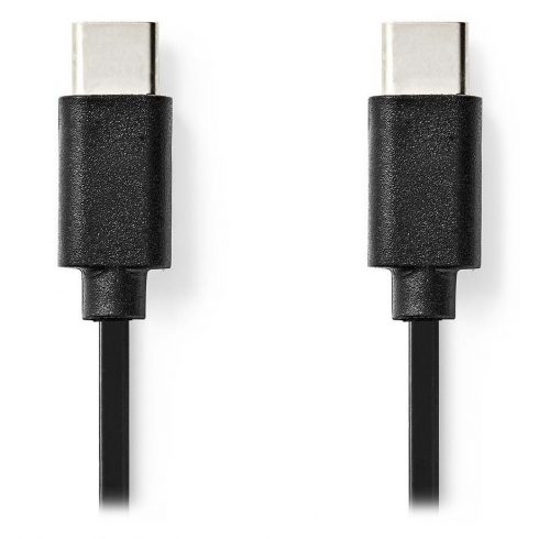 NEDIS USB 2.0 kabel/ USB-C vtič - USB-C vtič/ črn/ bulk/ 1m