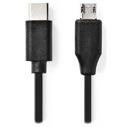 NEDIS USB 2.0 kabel/ USB-C vtič - USB micro-B vtič/ črn/ bulk/ 1m