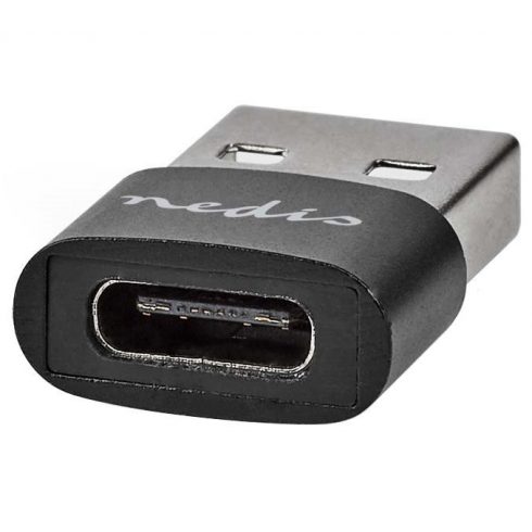 NEDIS USB adapter/ konektorji USB 2.0 A – USB-C vtičnica/ črn/ blister