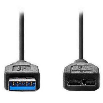   NEDIS USB 3.0 kabel/ USB-A vtič - USB-Micro B vtič/ črn/ bulk/ 1m