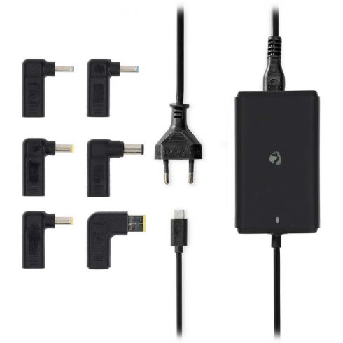 NEDIS univerzalni adapter za prenosnike/ 65 W/ 5 / 9 / 12 / 15 / 20 V DC/ 2,4 / 3,0 / 3,25 A/ USB-C