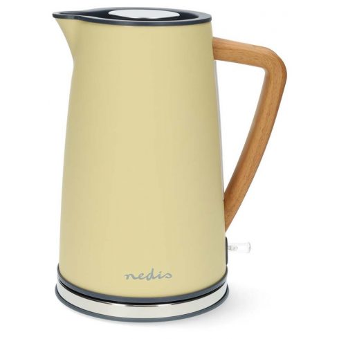 NEDIS kuhalnik vode KAWK510EYW/ prostornina 1,7 l/ Soft-Touch/ 1850 - 2200 W/ nerjaveče jeklo/ rumen