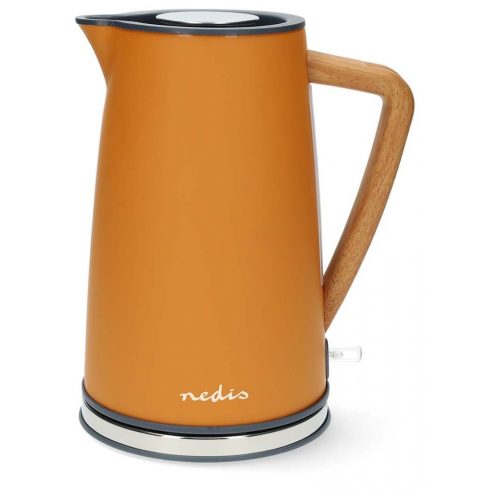 NEDIS kuhalnik vode KAWK510EOR/ prostornina 1,7 l/ Soft-Touch/ 1850 - 2200 W/ nerjaveče jeklo/ oranžna