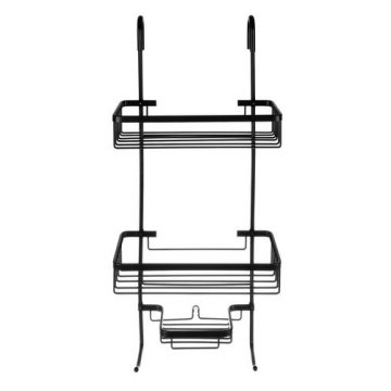 Viseča tuš polica - črna
