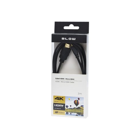 92-610# HDMI-micro HDMI klasični 3m priključek