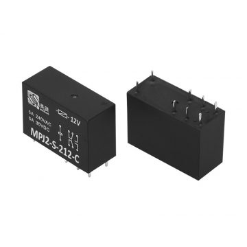   8362# Rele mpjs212c 12v (s142c12v) rele, tuljava 12v, kontakti 2x 5a/250vac