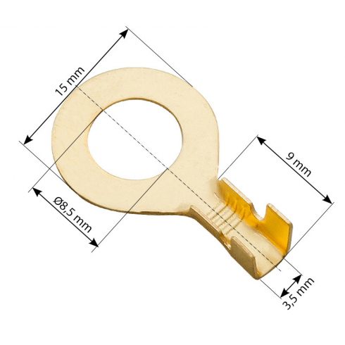 43-098# Neizolirani obročni konektor 8,5/15/9