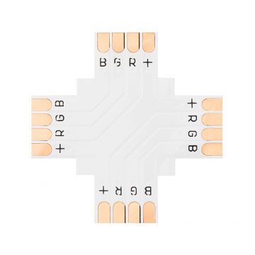 4885# Konektor "+" za 10 mm RGB LED trakove