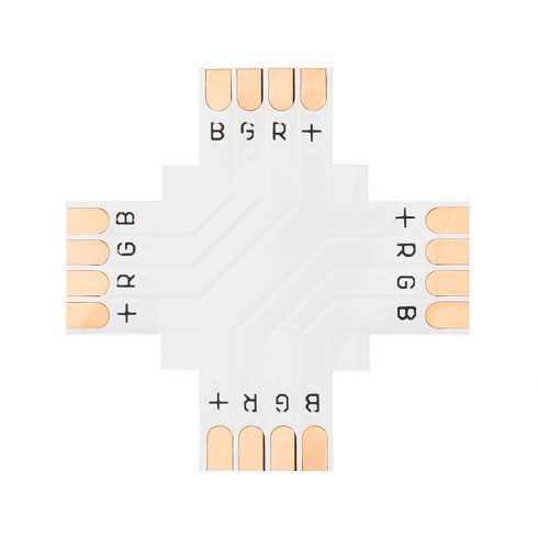 4885# Konektor "+" za 10 mm RGB LED trakove