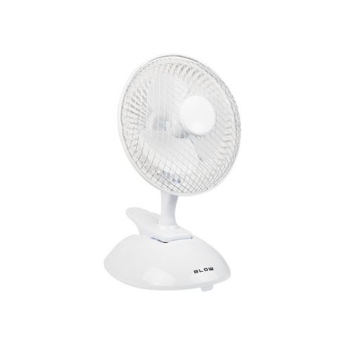 44-062# Namizni ventilator 6"/15cm Clip 25" 2 v 1 bela