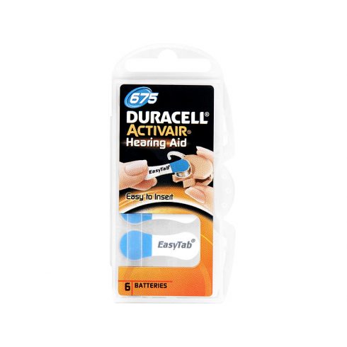 8740# ZA675 Duracell baterija za slušne aparate, 6 kos