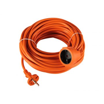   98-059# PR-160 napajalni kabel vtičnica 1 brez ozemljitve 30m oranžna 2x1,5 mm