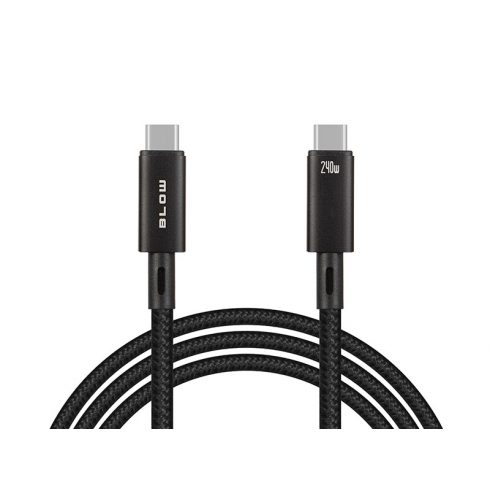 66-160# priključek USB-C - USB-C 4.0 40gbps 240w 1,0m črna pletenica