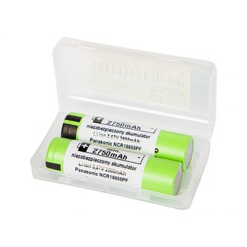   85-615# Baterija 18650 Li-ion 2900mah 3.6v 2 kom panasonic + škatla za dve bateriji