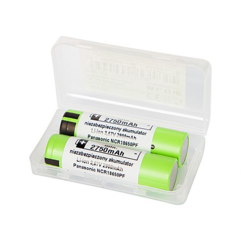 85-615# Baterija 18650 Li-ion 2900mah 3.6v 2 kom panasonic + škatla za dve bateriji