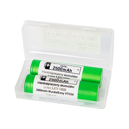 85-616# Baterija 18650 Li-ion 2pcs 2600mah 3.6v Sony/Murata