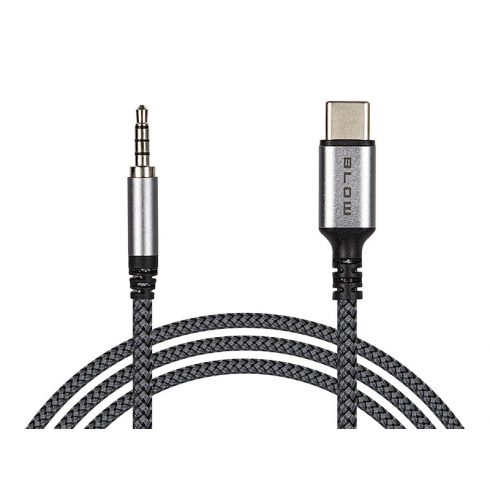 66-166# USB-C konektor - jack 3.5 1.0 m pletenica