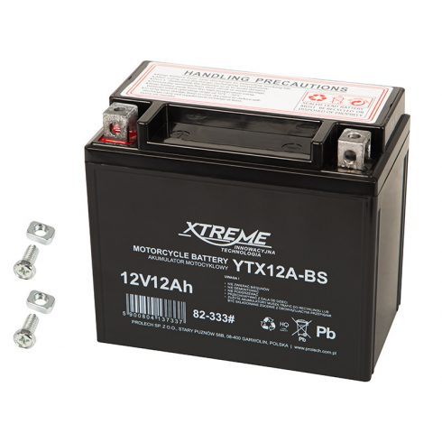 82-333# Motoristična baterija 12v 12ah xtreme