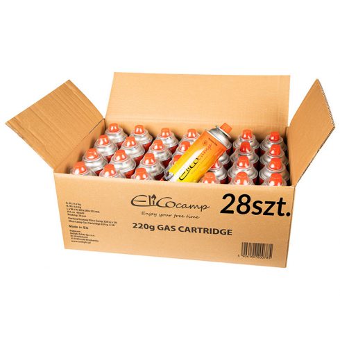 53-178# Elico Camp univerzalni plin 220 g 28 paket 393 ml kartuša