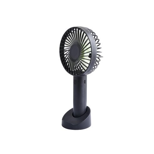 44-503# USB ročni ventilator z baterijo, črn