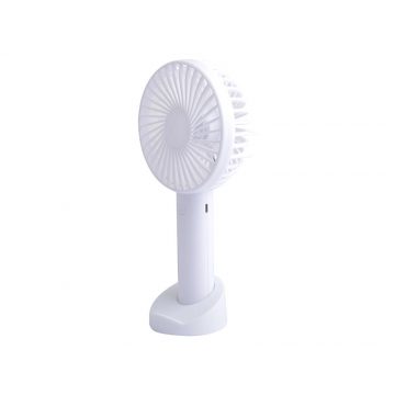 44-504# USB ročni ventilator z baterijo, bel