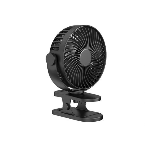 44-505# Namizni ventilator s sponko 15 cm USB + baterija črna