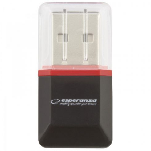 EA134K Micro SD USB čitalec kartic Black Esperanza