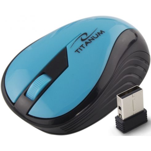 TM114T brezžična miška 2,4 GHz 3D optična USB Rainbow Turquoise