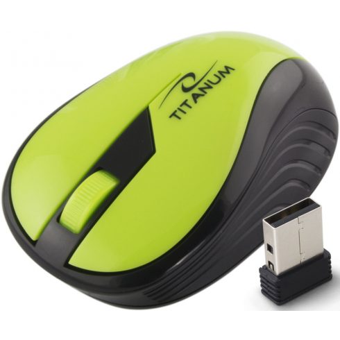 TM114G brezžična miška 2,4 GHz 3D optična USB mavrično zelena