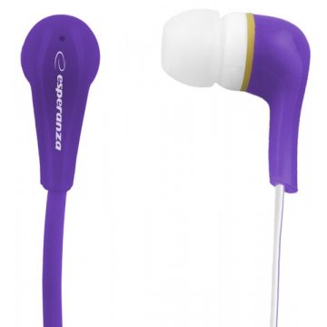 In-ear slušalke EH146V Lollipop, vijolične Esperanza