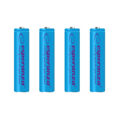 EZA102B Esperanza polnilne baterije Ni-MH AAA 1000mah 4 kos. modra