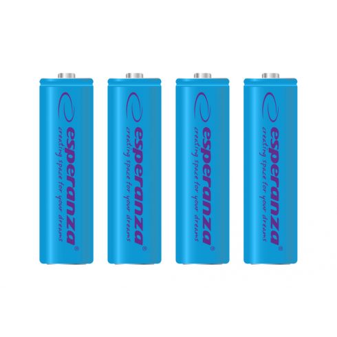 EZA104B Esperanza polnilne baterije Ni-MH AA 2000mah 4 kos. modra