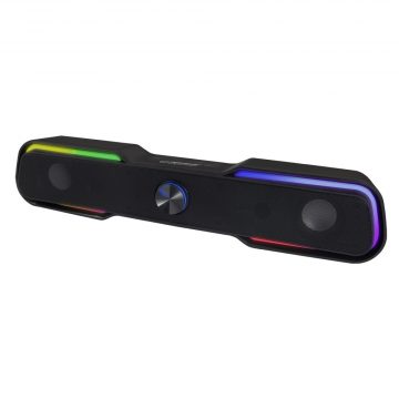   EGS101 Esperanza USB zvočnik/soundbar LED mavrični skrilavec