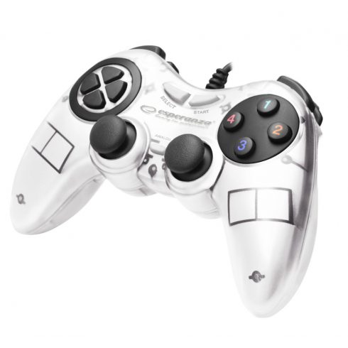 EGG105W Gamepad PC USB Fighter White Esperanza