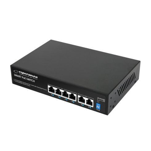 ENS107 Esperanza stikalo 6-port poe 10/100/1000 65w goliath