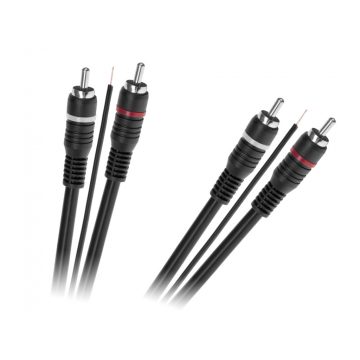 2 x RCA na 2 x RCA kabel s krmilno žico