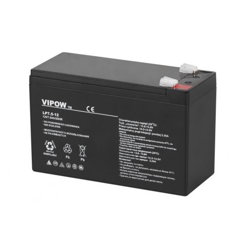 VIPOW gel baterija 12V 7,5Ah