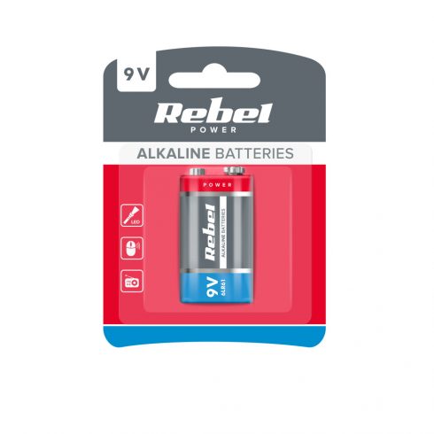 Alkalne baterije REBEL 9V 6LR61