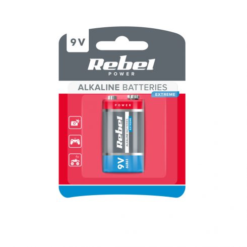 REBEL EXTREME 9V 6LR6 alkalna baterija