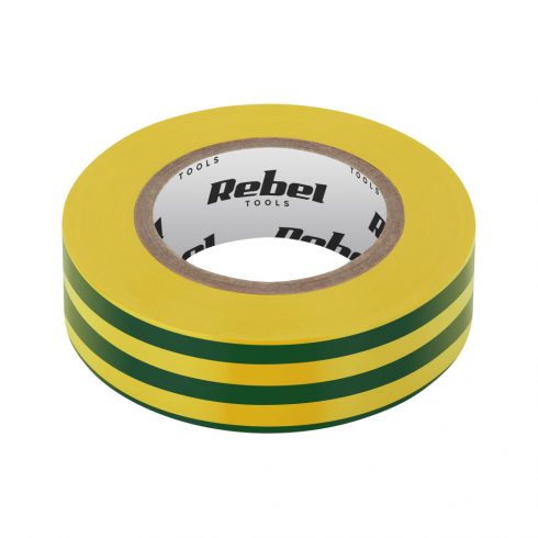 REBEL samolepilni izolirni trak (0,13 mm x 19 mm x 10 yd) rumeno-zelen