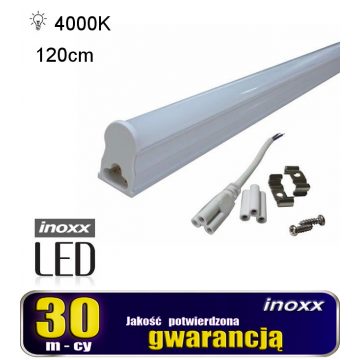   LED linearna fluorescentna cev T5 120cm 18w nevtralna 4000k integrirana z nadgradno svetilko