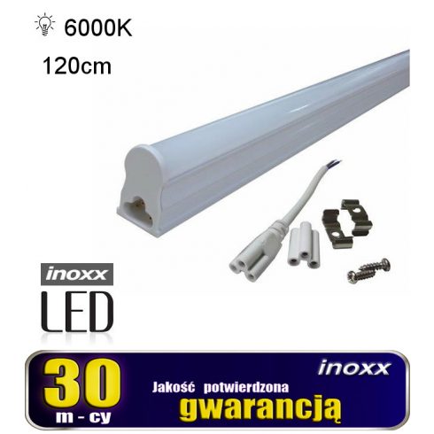 T5 LED linearna fluorescentna cev 120cm 18w hladno 6000k integrirana s svetilko za površinsko montažo