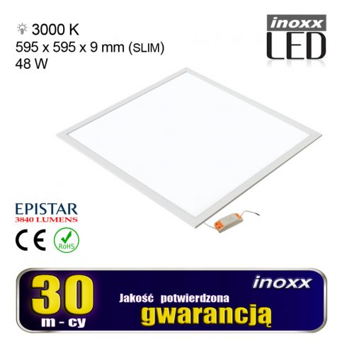 LED panel 60x60 48w stropna svetilka kaseta 3000k toplo