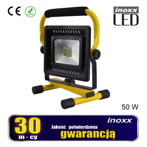 Prenosni LED reflektor 50w 6000k baterija/230v