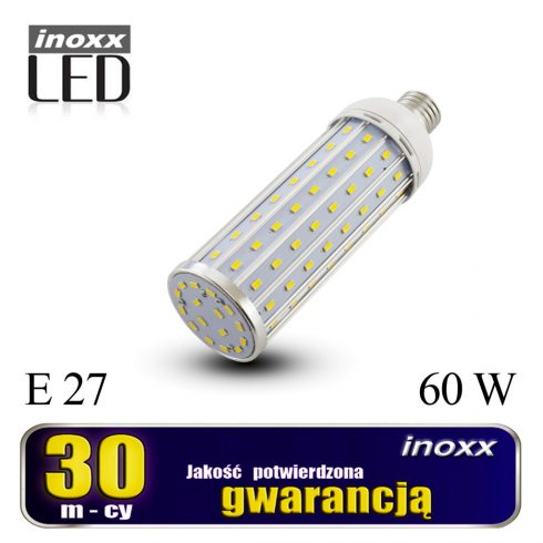 E27 LED koruzna žarnica 60w kovinska 3000k toplo