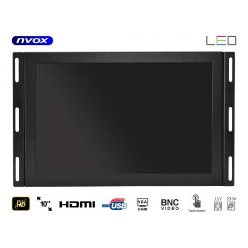 IPS zaslon na dotik z odprtim okvirjem LED 10-palčni Full HD VGA HDMI USB AV 12V 230V