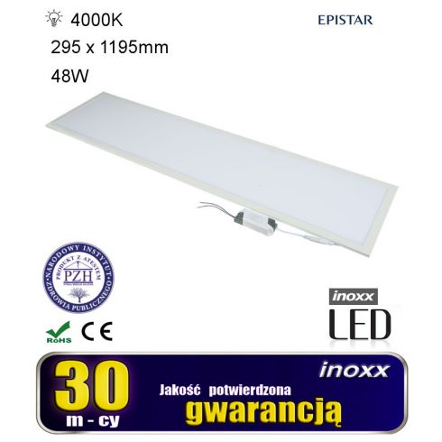 LED stropna plošča 120x30 48w svetilka tanka kaseta 4000k nevtralna