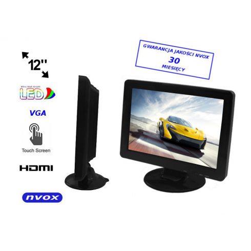 LED zaslon na dotik 12-palčni HD VGA HDMI